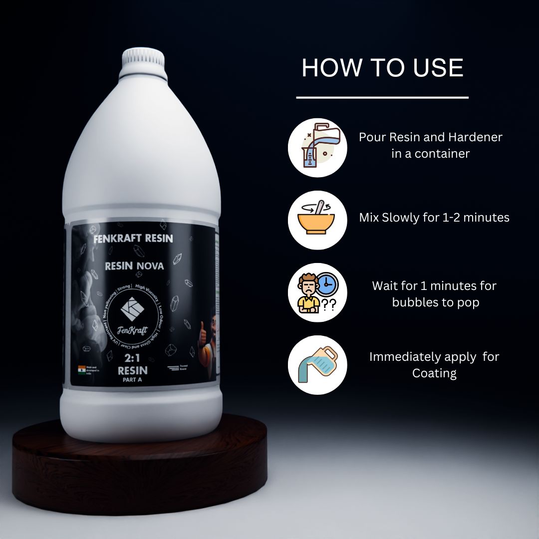 Resin Nova (2:1) – High Viscosity Epoxy Resin for Beach & Geode Artworks