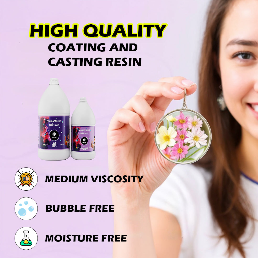 Resin Lust (2:1) – Medium Viscosity Epoxy Resin for Coating & Casting