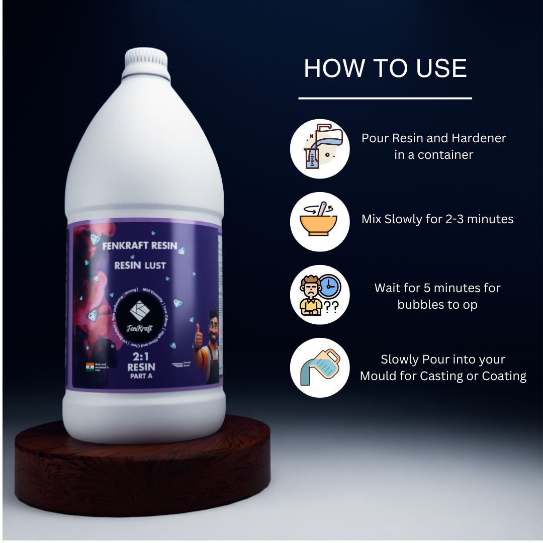 Resin Lust (2:1) – Medium Viscosity Epoxy Resin for Coating & Casting